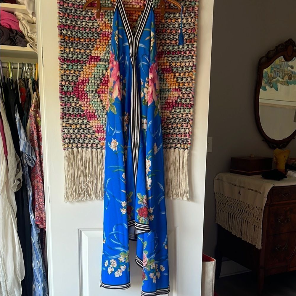 Floral Blue Maxi Dress